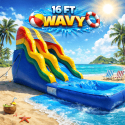 16 ft Giant Wavy Water Slide
