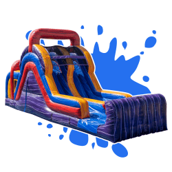 14 ft Mega Marble Dual Lane Slide (Wet)