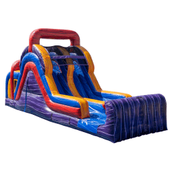 14 ft Mega Marble Dual Lane Slide (Dry)