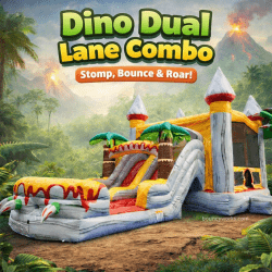 Dino Combo Dual Lane Slide (Dry)