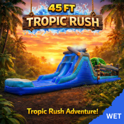 45 ft Tropic Rush Obstacle Course (Wet)