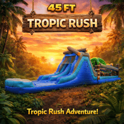 45 ft Tropic Rush Obstacle Course (Dry)