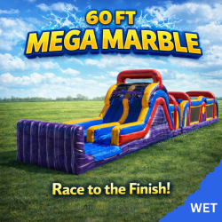 60 ft Mega Marble Obstacle Course (Wet)