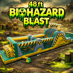 48 ft Biohazard Blast Obstacle Course (Wet or Dry)