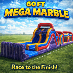60 ft Mega Marble Obstacle Course (Wet or Dry)