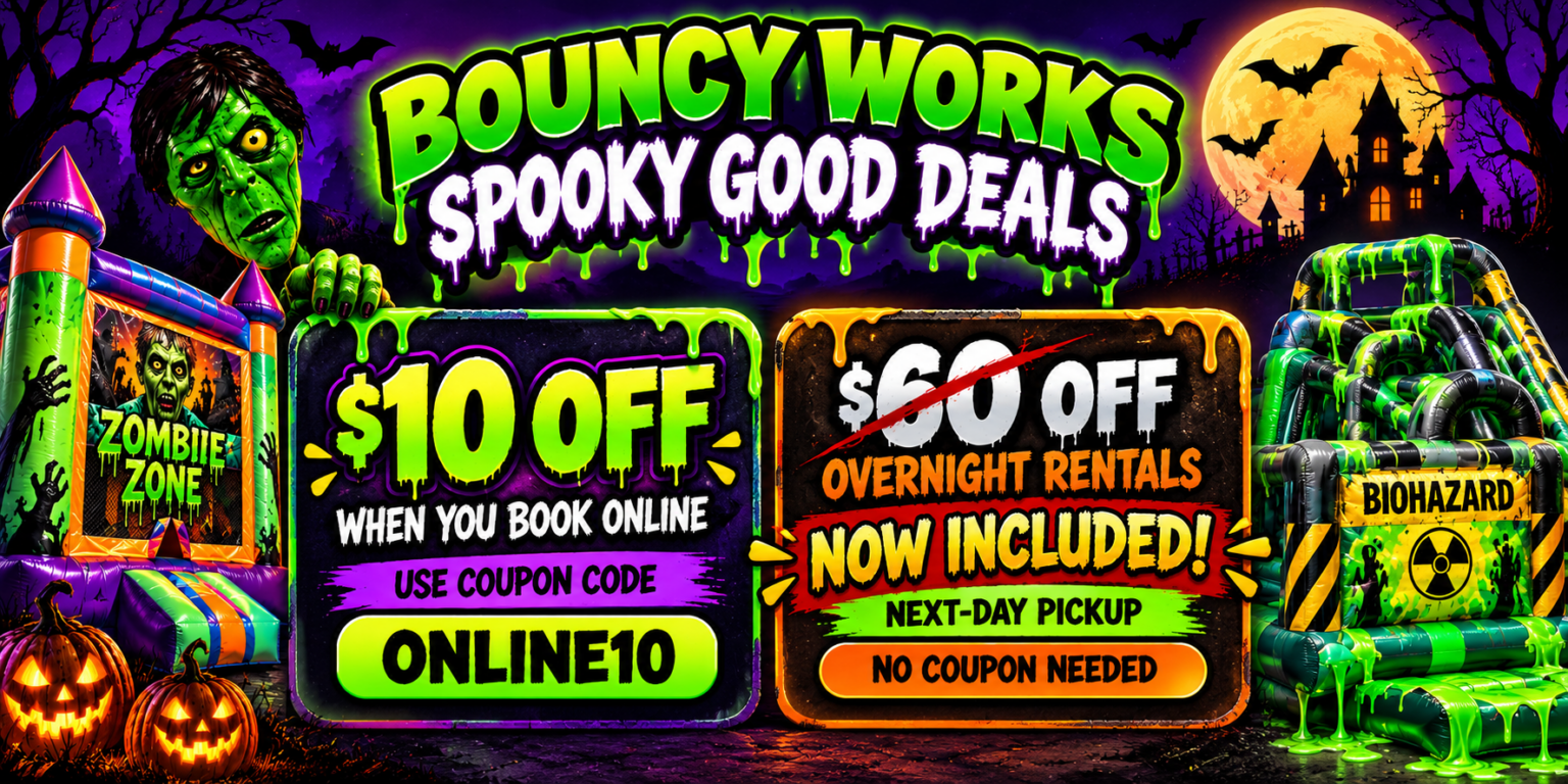 Bouncyworks.com deals dicounts Deals